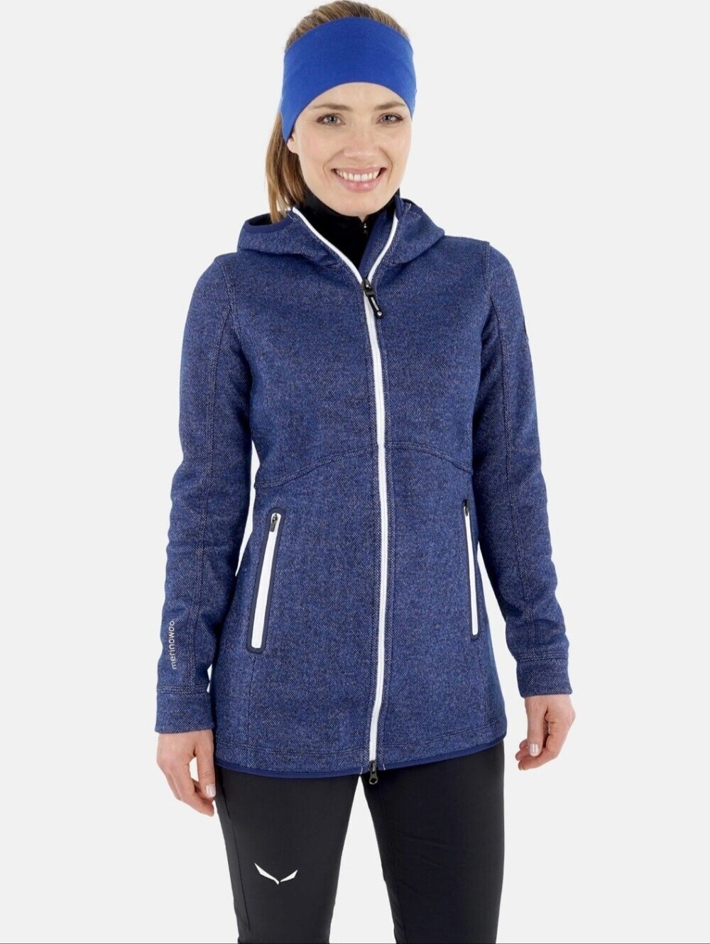 Giesswein Merino Wool Samira Jacket - Outdoor jacket - dark blue Size US 6
